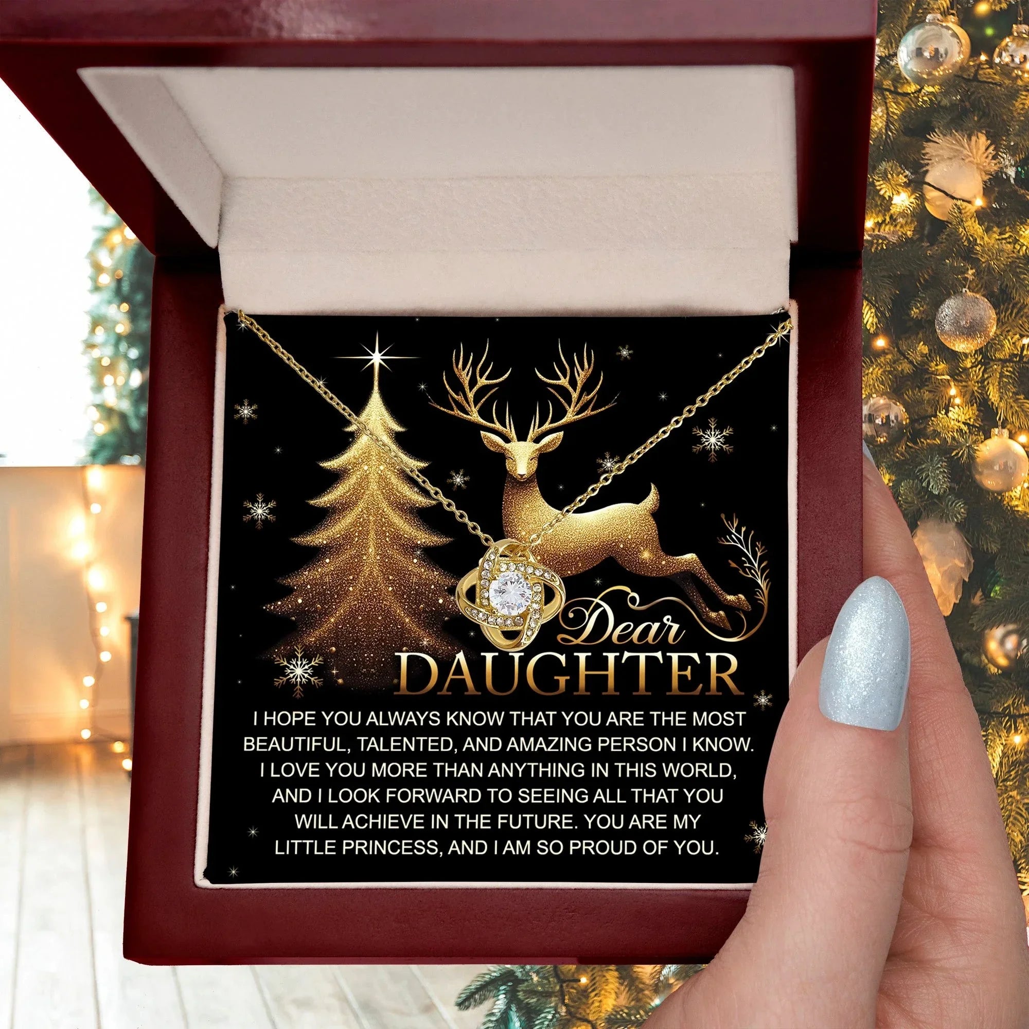 Gift for Daughter - In This World - Love Knot Pendant Necklace
