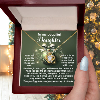 Gift for Daughter - Incredible Uniqueness - Love Knot Pendant Necklace - Mallard Moon Gift Shop
