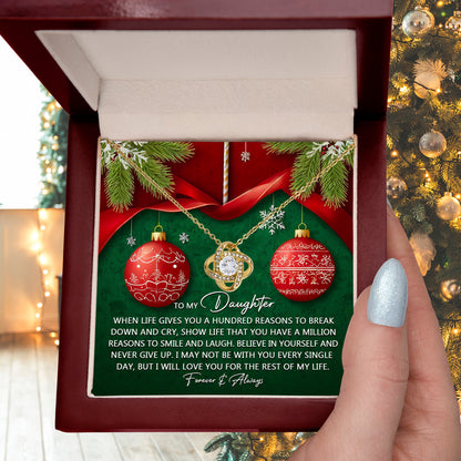 Gift for Daughter - Million Reasons - Love Knot Pendant Necklace - Mallard Moon Gift Shop