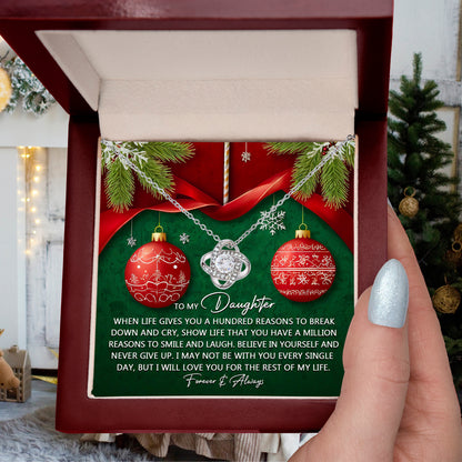 Gift for Daughter - Million Reasons - Love Knot Pendant Necklace - Mallard Moon Gift Shop