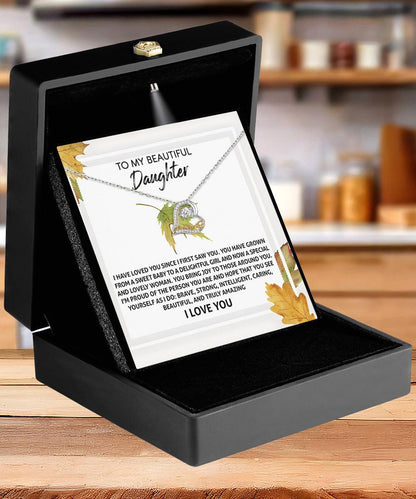Daughter Birthday, Graduation, Christmas Gift - See Yourself - Love Dancing Heart Pendant Necklace - Mallard Moon Gift Shop