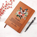 Daughter Spread your Wings Personalized Butterfly Leather Journal