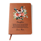 Daughter Spread your Wings Personalized Butterfly Leather Journal