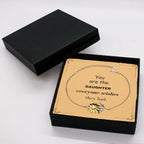Daughter Sunflower Bracelet, You are the Daughter Everyone wishes they had, Inspirational Birthday Christmas Graduation Unique Gifts