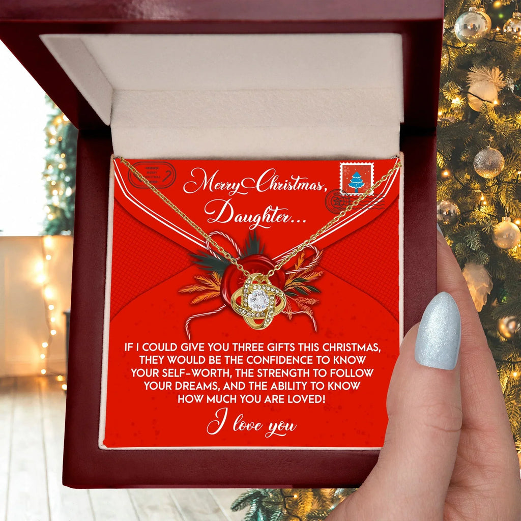Gift for Daughter - This Christmas - Love Knot Pendant Necklace