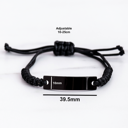 Funny Gifts from Men to Administrative Assistant Friends on Graduation - Tattooed Rope Bracelet for Women, 'I'm A Tattooed Administrative Assistant'