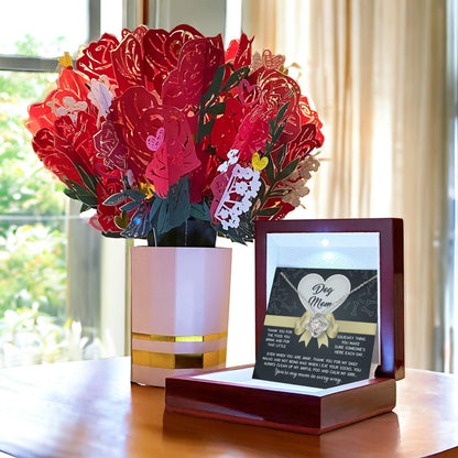 Dear Dog Mom Thank You For That Squeaky Thing Love Knot Necklace - Mallard Moon Gift Shop