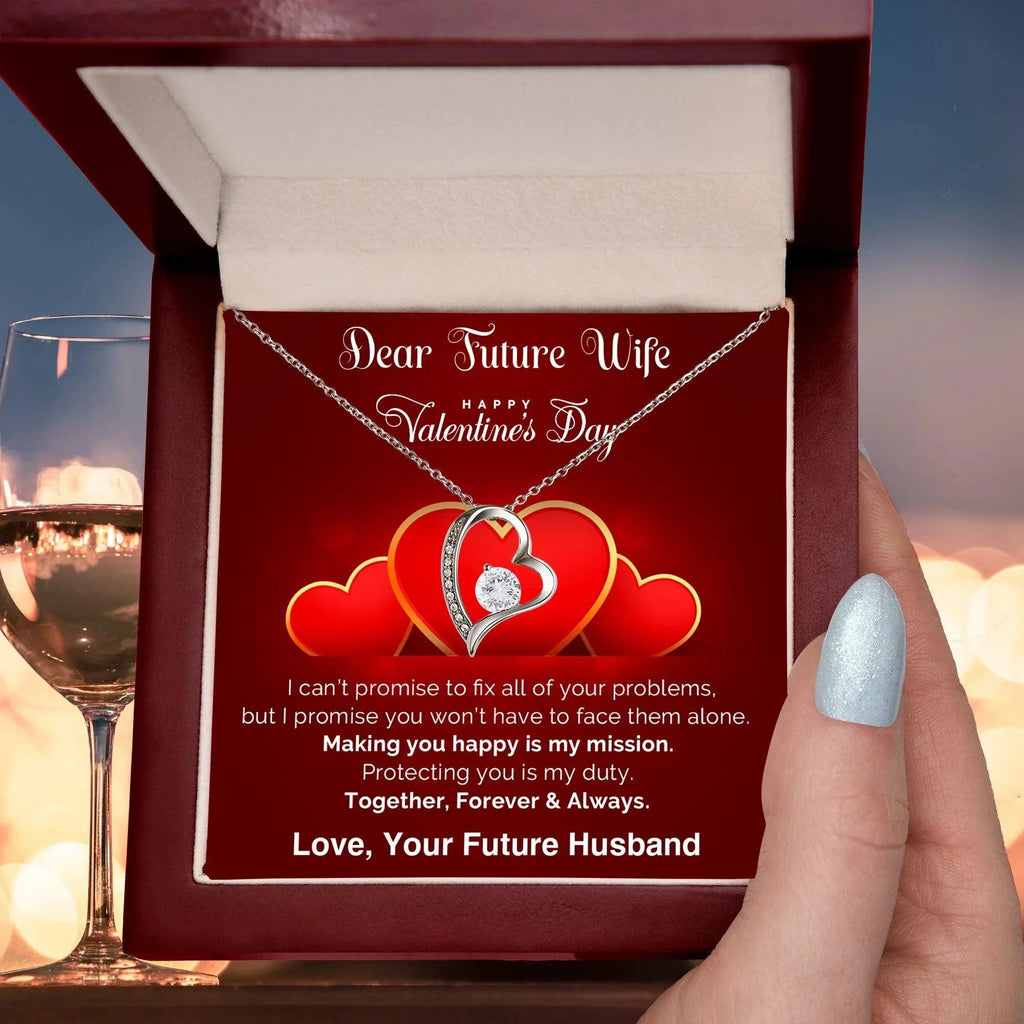 Dear Future Wife I Promise Forever Love Pendant Necklace
