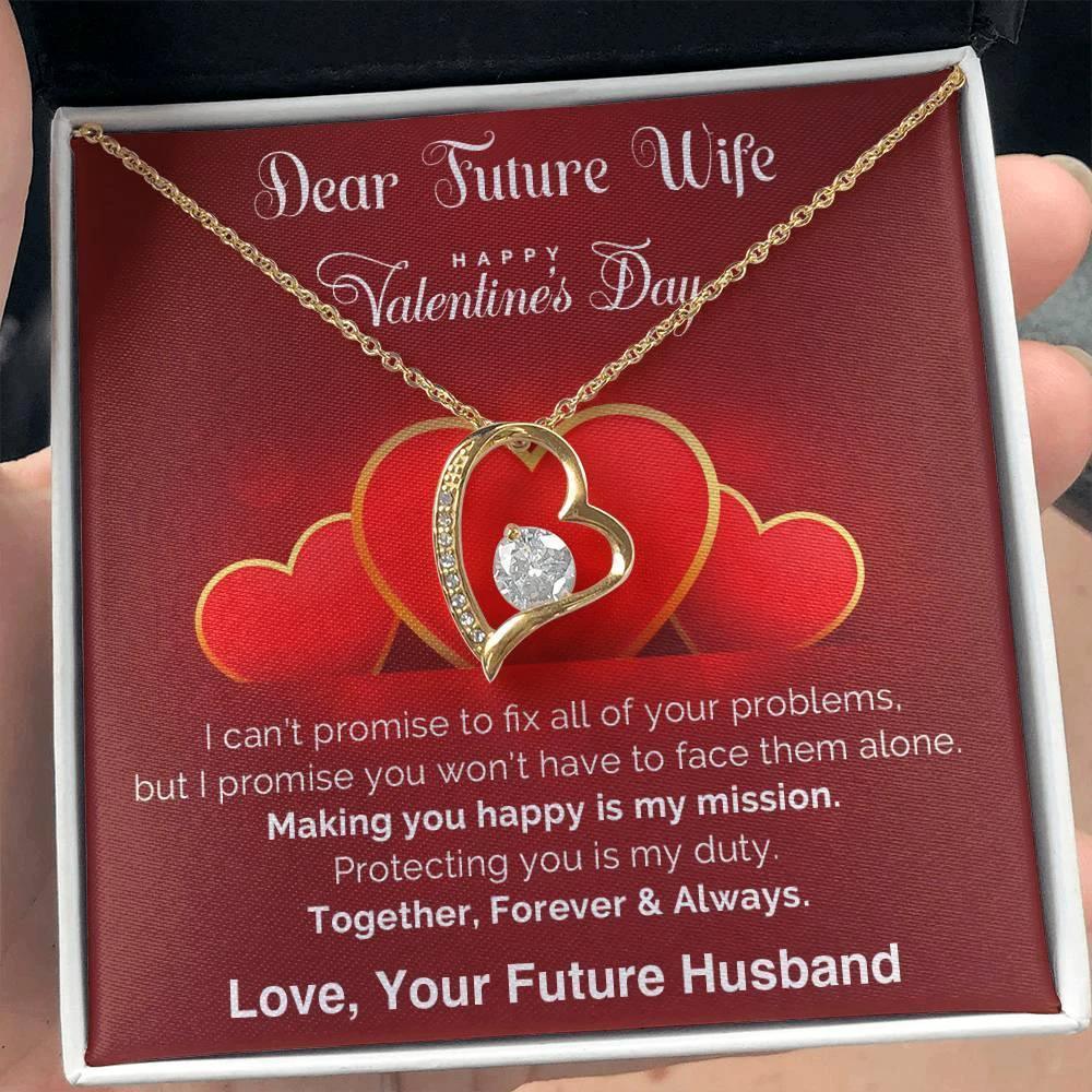 Dear Future Wife I Promise Forever Love Pendant Necklace