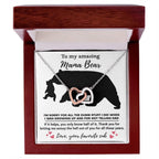 Dear Mom Thanks for Not Telling Dad Interlocking Hearts Necklace