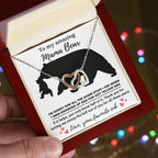 Dear Mom Thanks for Not Telling Dad Interlocking Hearts Necklace