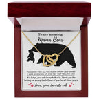 Dear Mom Thanks for Not Telling Dad Interlocking Hearts Necklace
