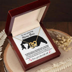 Dear Mom Thanks for Not Telling Dad Interlocking Hearts Necklace