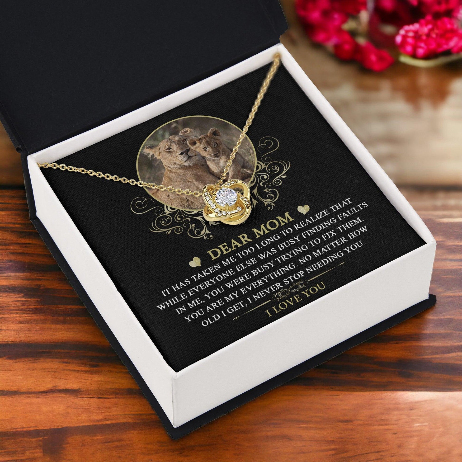 Dear Mom You are My Everything Love Knot Necklace - Mallard Moon Gift Shop
