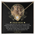 Dear Mom You are My Everything Love Knot Necklace