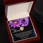 Dear Mom You Held My Hand Through the Years Love Knot Necklace