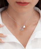 Dear Mommy I Am On My Way Baby Feet Charm Pendant Necklace