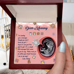 Dear Mommy To Be I Am On My Way - Love Knot Necklace