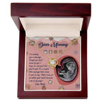 Dear Mommy To Be I Am On My Way - Love Knot Necklace
