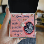 Dear Mommy To Be I Am On My Way - Love Knot Necklace