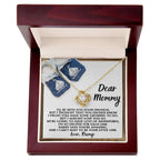 Dear Mommy-To-Be You're Amazing and I Can't Wait - Love Knot Necklace
