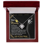 Dear Mommy You are the Best Mom Ever Lots of Love the from the Bump - Love Knot Necklace