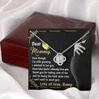 Dear Mommy You are the Best Mom Ever Lots of Love the from the Bump - Love Knot Necklace