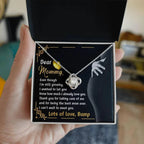 Dear Mommy You are the Best Mom Ever Lots of Love the from the Bump - Love Knot Necklace