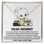 Dear Mommy Your Little One Can't Wait to See your Smile - Love Knot Necklace