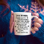 Funny Dog Mommy Mug - Coffee Mug, White with Colored Inside and Handle