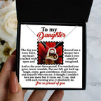 Daughter Birthday, Graduation, Christmas Inspirational Gift - A Deeper Love - Love Dancing Heart Pendant Necklace