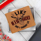 Deer Hunter Gift I Like Big Racks Leather Wallet