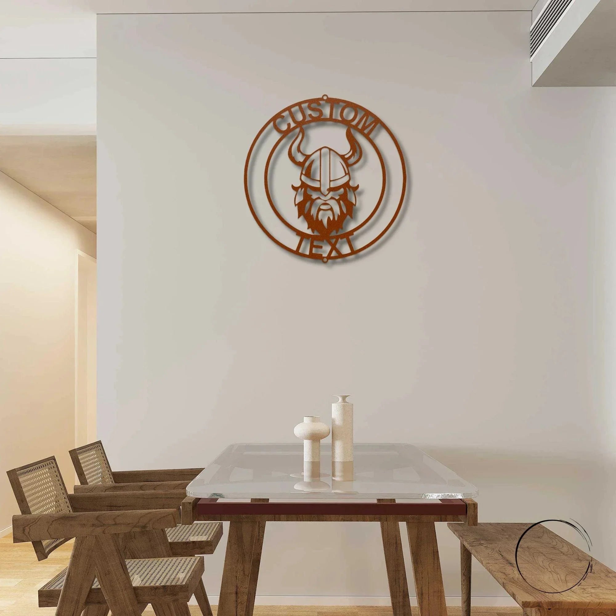 Forge Your Legacy: Personalized Viking Metal Art Wall Signs