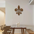 Fleur De Lis Personalized Initial Metal Art Wall Sign