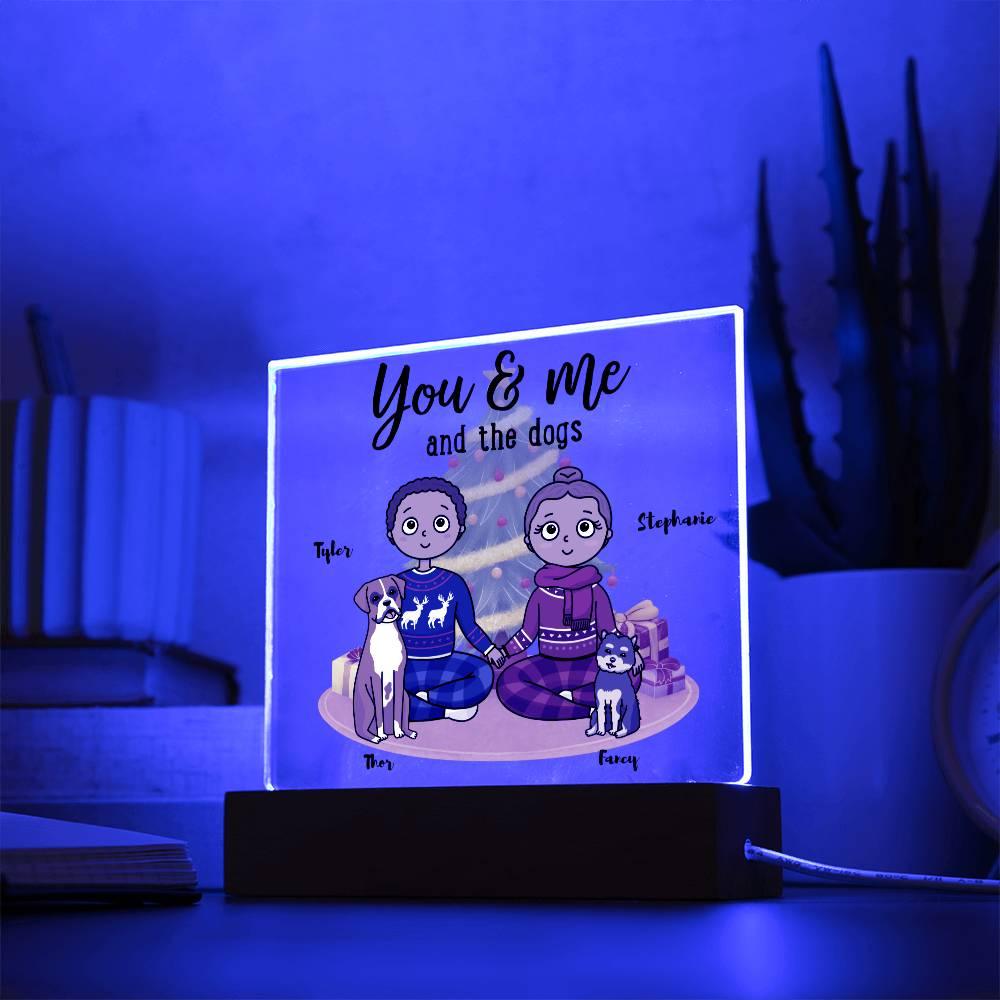 Dog Lover Christmas Personalized Acrylic Plaque - Mallard Moon Gift Shop