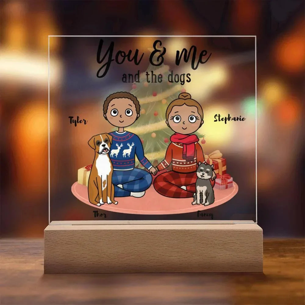 Dog Lover Christmas Personalized Acrylic Plaque