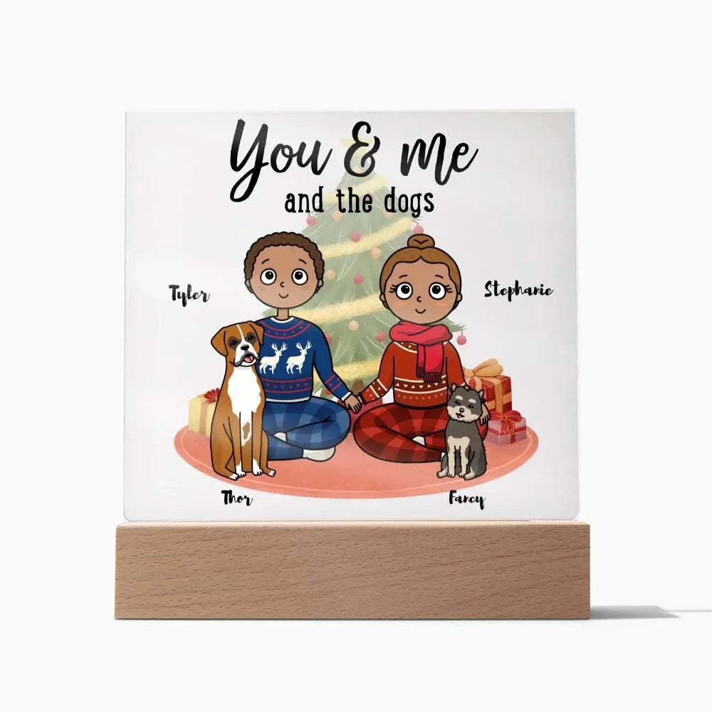 Dog Lover Christmas Personalized Acrylic Plaque