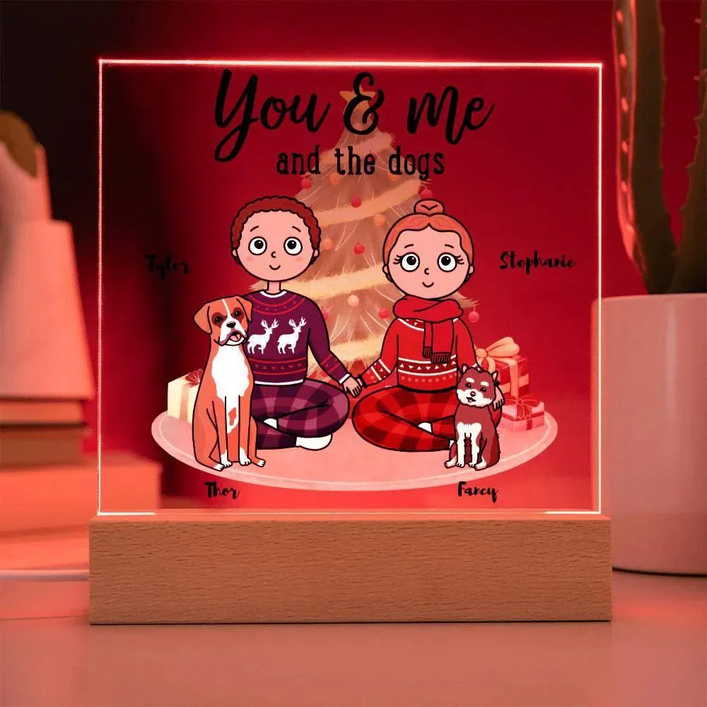 Dog Lover Christmas Personalized Acrylic Plaque