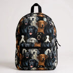 Dog Lovers Backpack - Cute Canine Design, Pet Gifts, School Supplies, Fun Accessories, Animal-Themed Bags