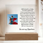 Custom Photo Upload Acrylic Plaque Walk With Me Daddy