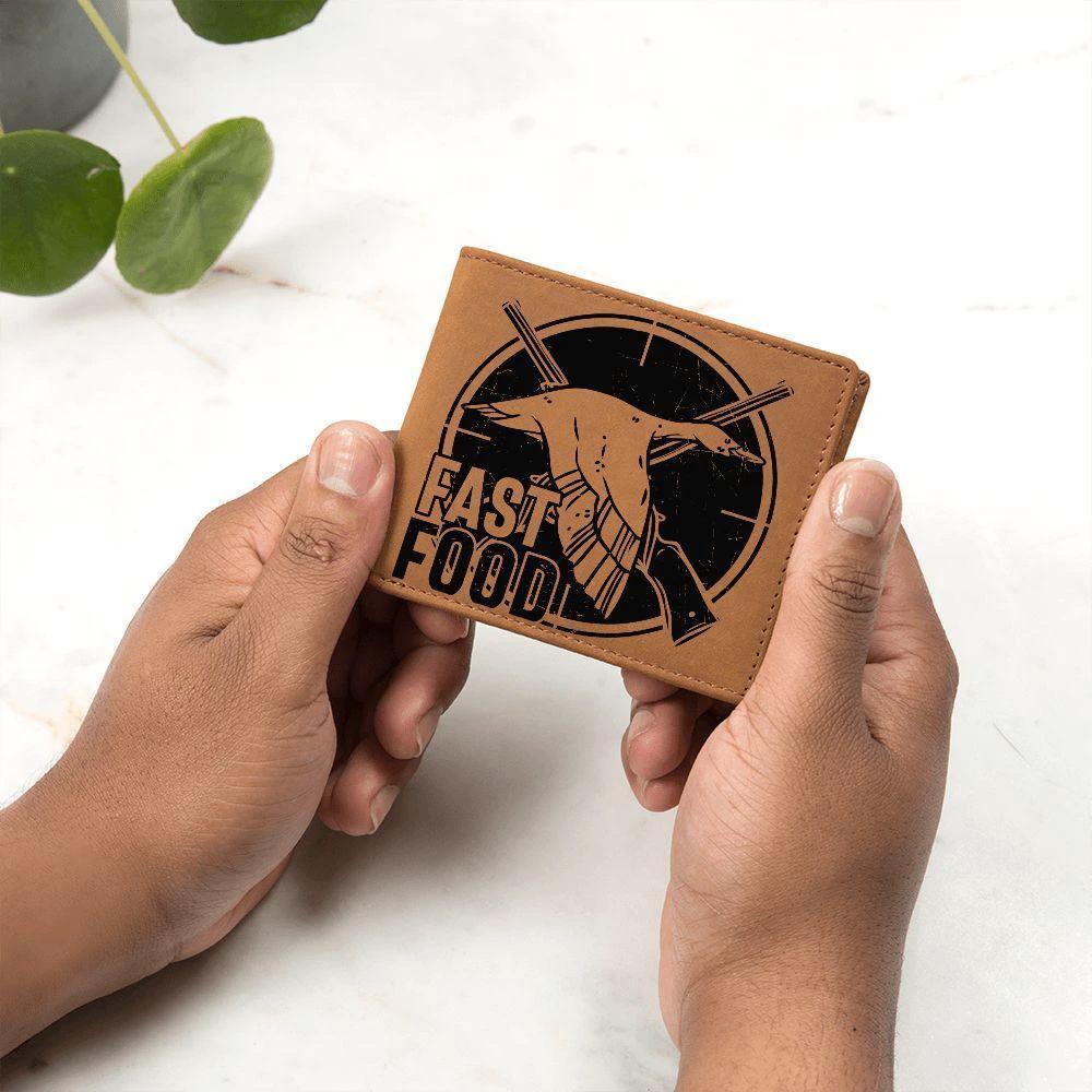 Duck Hunter Fast Food Leather Wallet