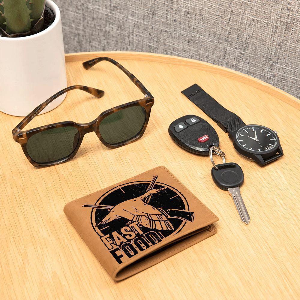Duck Hunter Fast Food Leather Wallet