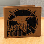 Duck Hunter Fast Food Leather Wallet