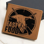 Duck Hunter Fast Food Leather Wallet