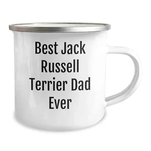 Spring Pet Products Funny Best Jack Russell Terrier Dad Ever Camping Mugs, Gifts for Him on Valentine's Day, Jack Russell Terrier Dog Lover Gifts from You