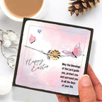 Easter Gift for Sister – Sunflower Bracelet for Teen & Adult Sisters – Sterling Silver with 18K Gold-Plated Petals – Christian Jewelry with Blessings Message Card