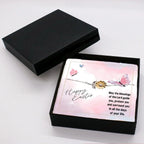 Easter Gift for Sister – Sunflower Bracelet for Teen & Adult Sisters – Sterling Silver with 18K Gold-Plated Petals – Christian Jewelry with Blessings Message Card
