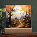 Eerie Mansion Estate: Acrylic Plaque Halloween Decor