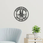 Elaborate Name Personalized Indoor Outdoor Steel Wall Sign Metal Art