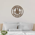 Elaborate Name Personalized Indoor Outdoor Steel Wall Sign Metal Art